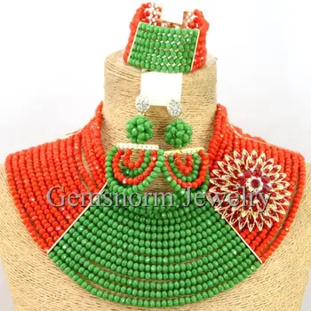 New Chunky Nigerian Beaded Crystal Jewelry Set African Costume Necklace Set Gift Jewelry Set Free Shipping WB313
New Chunky Nigerian Beaded Crystal Jewelry Set African Costume Necklace Set Gift Jewelry Set Free Shipping WB313