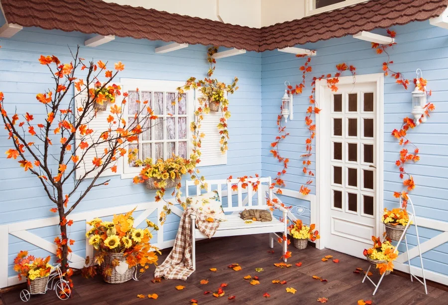 Laeacco Wooden House Yard Bench Tree Rattan Autumn Photography Backgrounds Customized Photographic Backdrops For Photo Studio
Laeacco Wooden House Yard Bench Tree Rattan Autumn Photography Backgrounds Customized Photographic Backdrops For Photo Studio