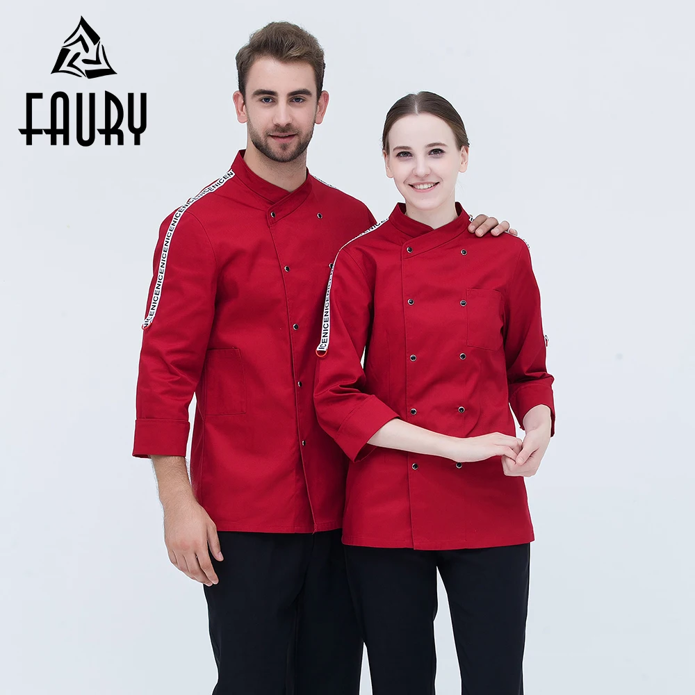 Wholesale New Chef Work Uniforms Long Sleeve Double Breasted Jackets with Wedding Restaurant Cafe Bakery Cozinha Tops Clothing
Wholesale New Chef Work Uniforms Long Sleeve Double Breasted Jackets with Wedding Restaurant Cafe Bakery Cozinha Tops Clothing