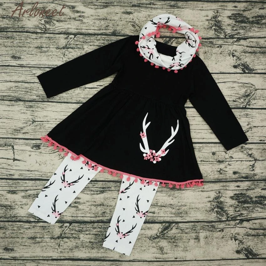 ARLONEET Girls Winter Wildlife Tunic Dress Pants Scarf 3PCS Outfits Kids Clothes Set Baby Clothing Sets Newborn P30 Dec11
ARLONEET Girls Winter Wildlife Tunic Dress Pants Scarf 3PCS Outfits Kids Clothes Set Baby Clothing Sets Newborn P30 Dec11