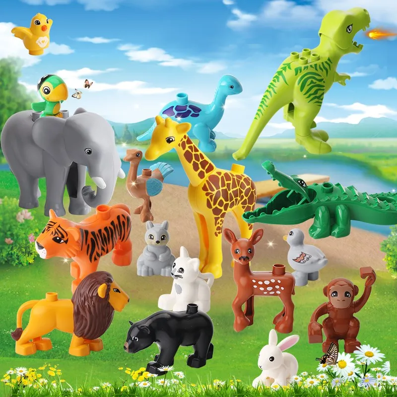 Animal Series Model Figures Big Building Blocks Compatible LegoINGLY Duploed Animals Educational Toys For Kids Children Gift
Animal Series Model Figures Big Building Blocks Compatible LegoINGLY Duploed Animals Educational Toys For Kids Children Gift