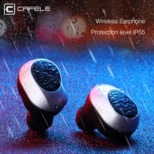CAFELE Professional In-Ear Bluetooth Earphone High fidelity Sound Quality Metal Heavy Bass Business Wireless Earphone(China)