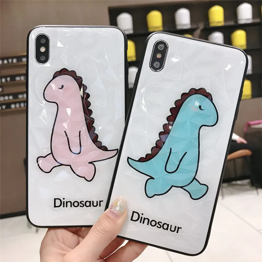 Cartoon Little Dinosaur Phone Case for iPhone XR XS MAX 7 8Plus 3D Diamond Texture Back Cover for Apple X 6 6SP 7 8
Cartoon Little Dinosaur Phone Case for iPhone XR XS MAX 7 8Plus 3D Diamond Texture Back Cover for Apple X 6 6SP 7 8