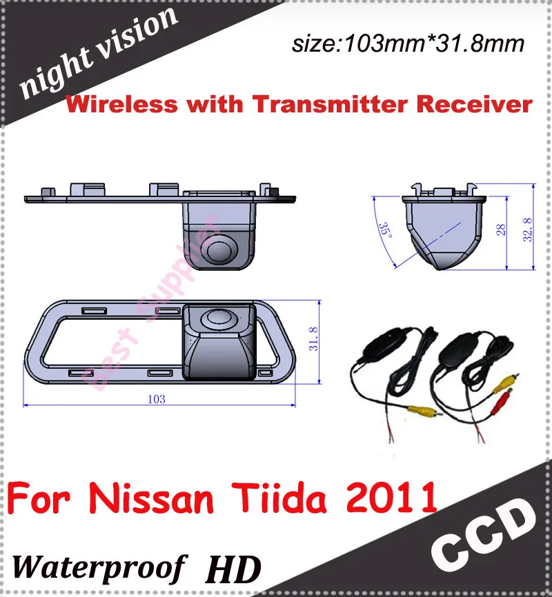 2.4Ghz Wireless Signal Receiver/Transmitter with car camera Pixel728*582 CCD Car Camera Rear view Camera for Nissan Tiida 2011
2.4Ghz Wireless Signal Receiver/Transmitter with car camera Pixel728*582 CCD Car Camera Rear view Camera for Nissan Tiida 2011