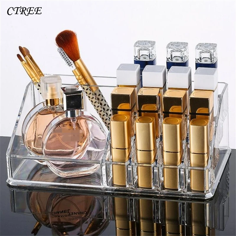 CTREE New 24 Grid Clear Acrylic Makeup Storage Case Nail Polish Rack Lipstick Cosmetic Storage Box Holder Makeup Organizer C704
CTREE New 24 Grid Clear Acrylic Makeup Storage Case Nail Polish Rack Lipstick Cosmetic Storage Box Holder Makeup Organizer C704