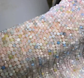 2-4.5mm Natural Crystal Morganite Facet Beads For Jewelry Diy Bracelet Beads ,Fine Jewelry beads Strand 15" Drop Shipping 
2-4.5mm Natural Crystal Morganite Facet Beads For Jewelry Diy Bracelet Beads ,Fine Jewelry beads Strand 15" Drop Shipping