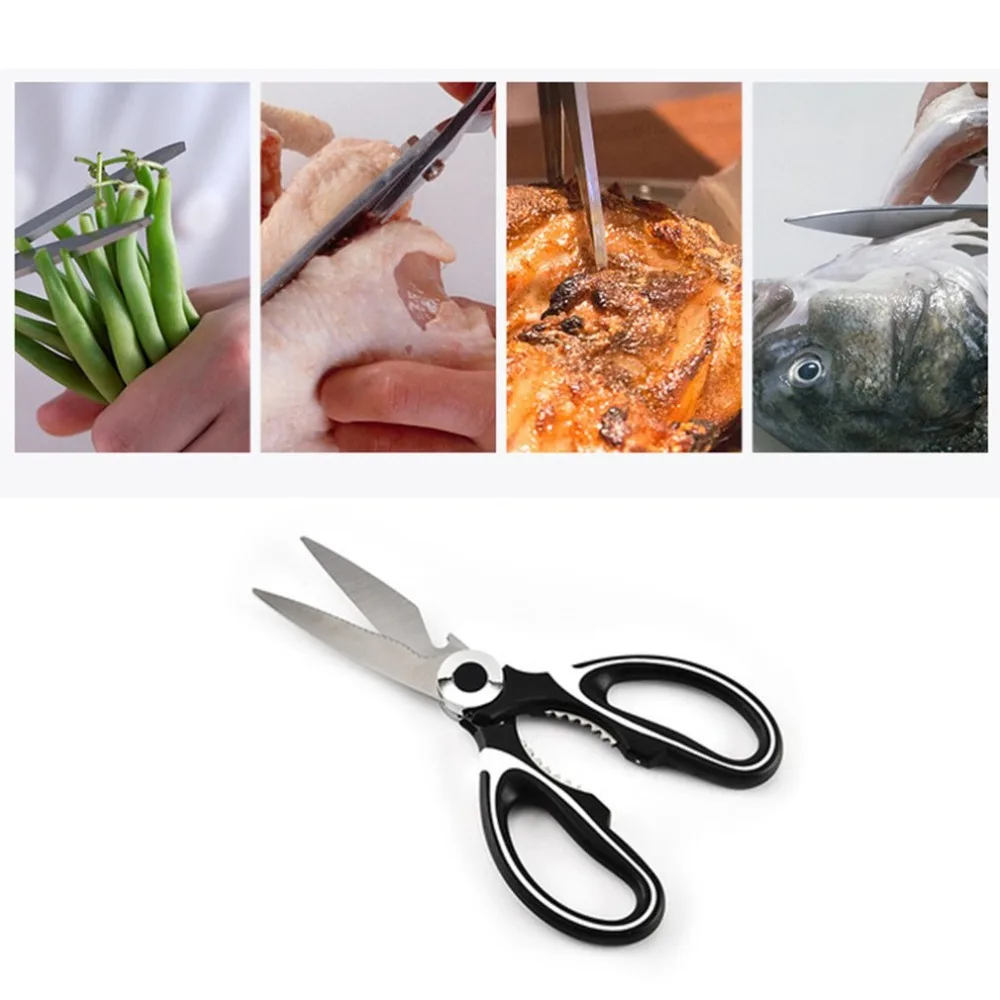 Multi-function Food Scissors Stainless Steel Strong Kitchen Scissors Kitchen Tools Safe Utility Scissors
Multi-function Food Scissors Stainless Steel Strong Kitchen Scissors Kitchen Tools Safe Utility Scissors
