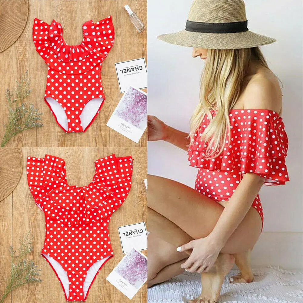 2019 New Style One Piece Family Matching Swimsuit Mother Daughter Dots Swimwear Bikini One-Piece Suits
2019 New Style One Piece Family Matching Swimsuit Mother Daughter Dots Swimwear Bikini One-Piece Suits