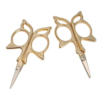 92MM Fashion Retro Home Office Butterfly Gold-plated Scissors High Quality stainless steel Diy Scissors Gift 779
92MM Fashion Retro Home Office Butterfly Gold-plated Scissors High Quality stainless steel Diy Scissors Gift 779