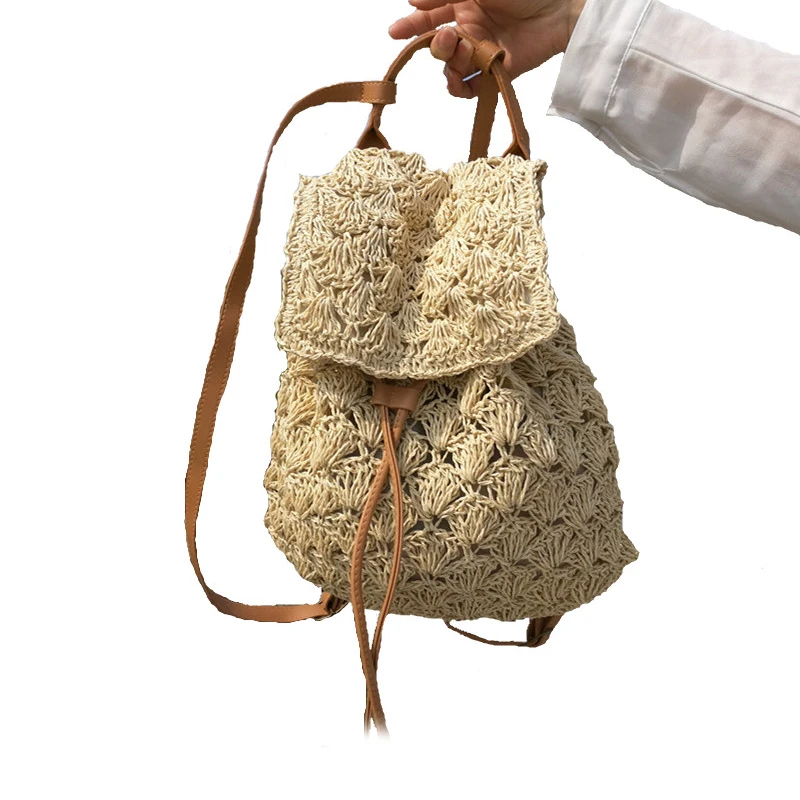 JHD Women bag Fashion Hollow Out Woven Drawstring Summer Beach Women bags straw bag
JHD Women bag Fashion Hollow Out Woven Drawstring Summer Beach Women bags straw bag