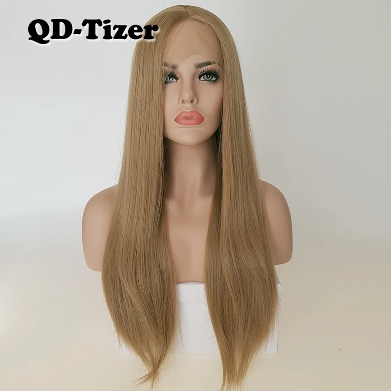 QD-Tizer Blonde Color Silky Straight Hair Lace Front Wigs Glueless Heat Resistant Synthetic Lace Front Wig for Women
QD-Tizer Blonde Color Silky Straight Hair Lace Front Wigs Glueless Heat Resistant Synthetic Lace Front Wig for Women