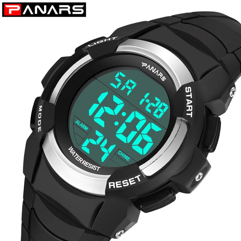 PANARS Kids Watches Sport Watch Men Waterproof LED Display Digital Watch Male Wristwatch Mens Watches for Men Relogio Masculino
PANARS Kids Watches Sport Watch Men Waterproof LED Display Digital Watch Male Wristwatch Mens Watches for Men Relogio Masculino