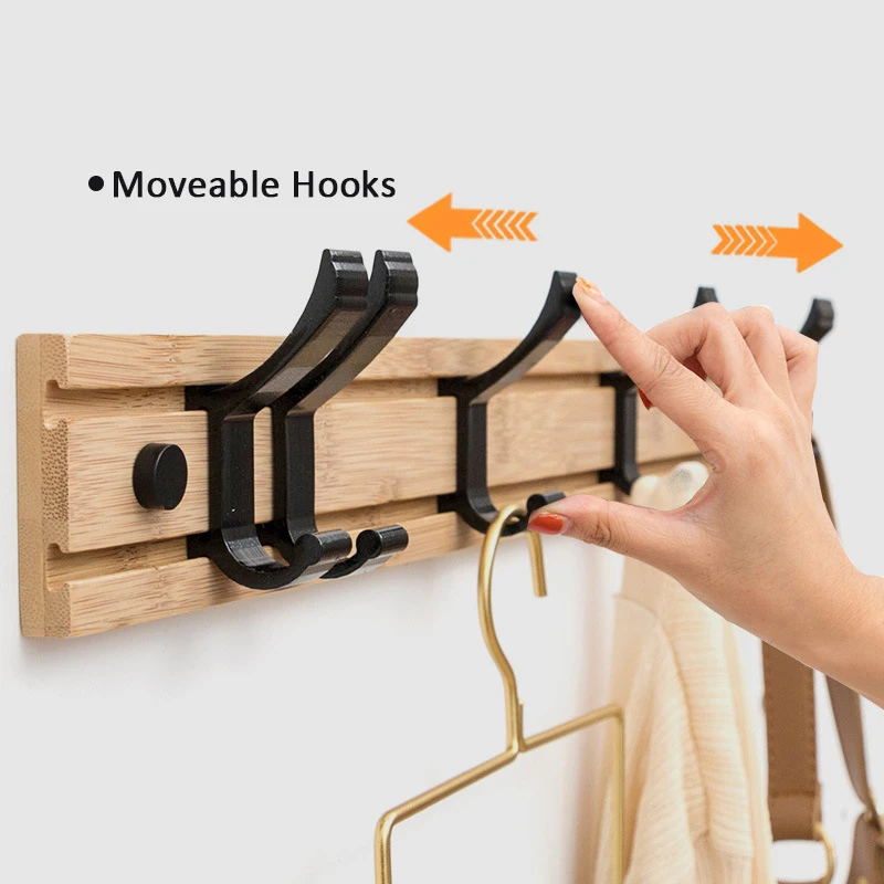 

Nordic Fashion Style Bedroom Furniture Coat Rack Clothes Hanger Hooks Living Room Closet Wooden Hat Racks Coat Hanger Wall Hook