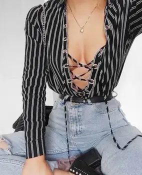 2018 Womens Summer Fashion Striped Bandge Office Button Up Shirt Top Regular Size Long Sleeve Blouse Shirts 
2018 Womens Summer Fashion Striped Bandge Office Button Up Shirt Top Regular Size Long Sleeve Blouse Shirts