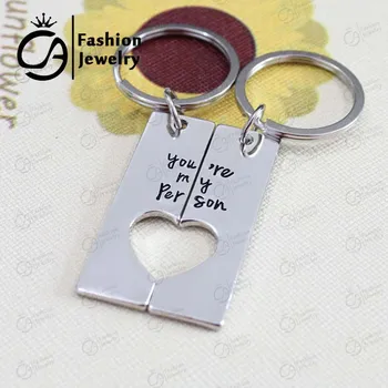 You are my Person Dog Tag Cut Out Heart Matching KeyChain Teacher Gife Jewelry 20set/Lot #LN1146K
You are my Person Dog Tag Cut Out Heart Matching KeyChain Teacher Gife Jewelry 20set/Lot #LN1146K