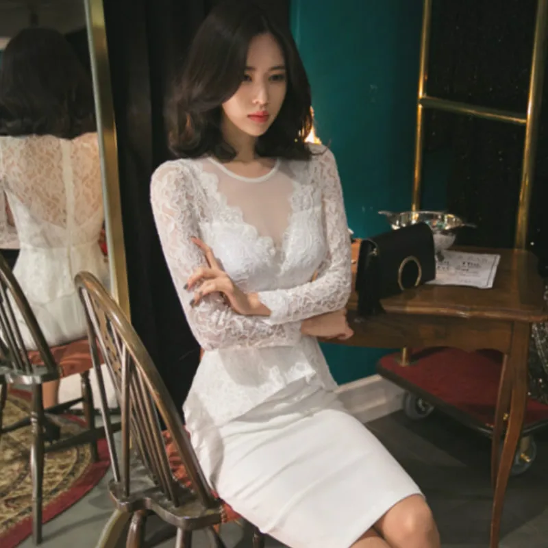 2019 Spring Women Cloth White Lace Patchwork Princess Peplum Pencil Bodycon Knee-Length Party Sexy Dress
2019 Spring Women Cloth White Lace Patchwork Princess Peplum Pencil Bodycon Knee-Length Party Sexy Dress