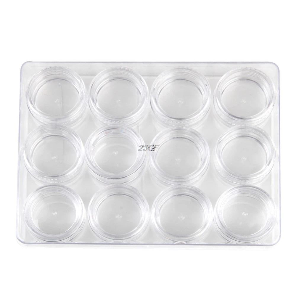 2017 Clear Plastic Earring Jewelry Beads Packing Box Container 12 Compartments JUL5_25
2017 Clear Plastic Earring Jewelry Beads Packing Box Container 12 Compartments JUL5_25