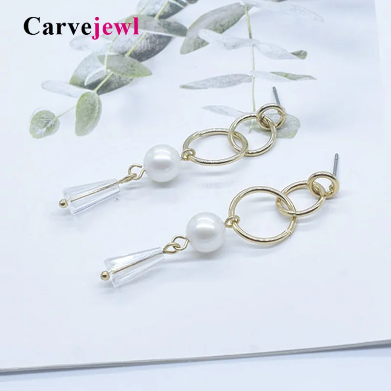 Carvejewl post earrings trio round circle white opal glass bead pearl Dangle Earring For Women jewelry Korean earrings wholesale
Carvejewl post earrings trio round circle white opal glass bead pearl Dangle Earring For Women jewelry Korean earrings wholesale