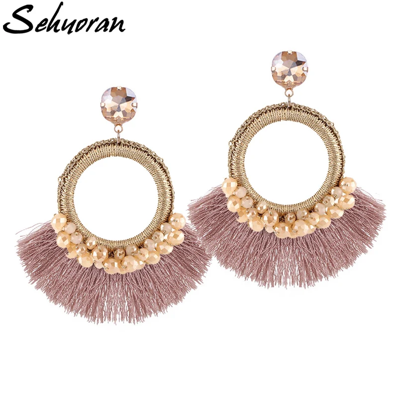 Sehuoran Fringed Tassels Earrings For Women Hot Sale Oorbellen Statement Earrings Ethnic Boho Fashion Rhinestone Jewelry
Sehuoran Fringed Tassels Earrings For Women Hot Sale Oorbellen Statement Earrings Ethnic Boho Fashion Rhinestone Jewelry