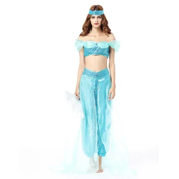 Fantasia Aladdin Jasmine Princess Costume for Adults Women Kigurumi Arab Princess Cosplay Fancy Dress Up Suit
Fantasia Aladdin Jasmine Princess Costume for Adults Women Kigurumi Arab Princess Cosplay Fancy Dress Up Suit