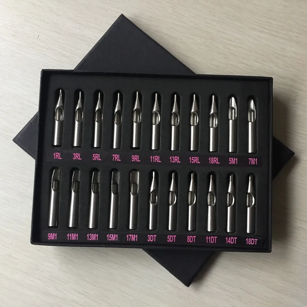 High Quality 22PCS 304 Stainless Steel Tattoo Tips Kit Tattoo Nozzle Tips Mix Set For Tattoo Needles Accessories Free Shipping
High Quality 22PCS 304 Stainless Steel Tattoo Tips Kit Tattoo Nozzle Tips Mix Set For Tattoo Needles Accessories Free Shipping