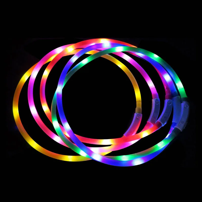 Silicone Adjustable Lighting Glow Dogs Leash USB LED Pet Dog Luminous Collar Night Safety Harness Collars Pets Supplies DE1717
Silicone Adjustable Lighting Glow Dogs Leash USB LED Pet Dog Luminous Collar Night Safety Harness Collars Pets Supplies DE1717