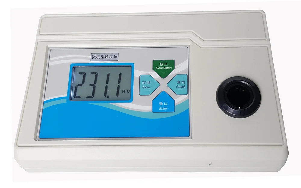 Turbidity Meter Desktop Turbidimeter sewage treatment Liquid water Tester Swimming Pool 0-200/400/500/800/1000NTU 0.1 0.01
Turbidity Meter Desktop Turbidimeter sewage treatment Liquid water Tester Swimming Pool 0-200/400/500/800/1000NTU 0.1 0.01