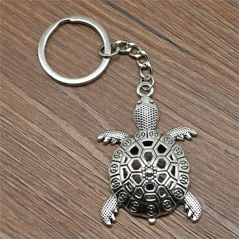 new fashion creative key-rings tortoise car key chain ring