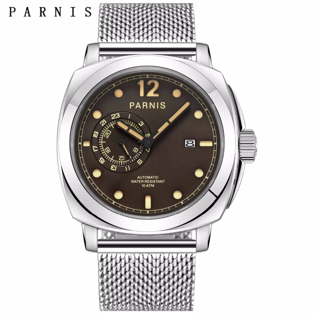 2019 New Parnis Mens Watches Top Brand Luxury Man 44mm Automatic Mechanical Men's Watch Luminous 100M Waterproof Clock Men Gift
2019 New Parnis Mens Watches Top Brand Luxury Man 44mm Automatic Mechanical Men's Watch Luminous 100M Waterproof Clock Men Gift