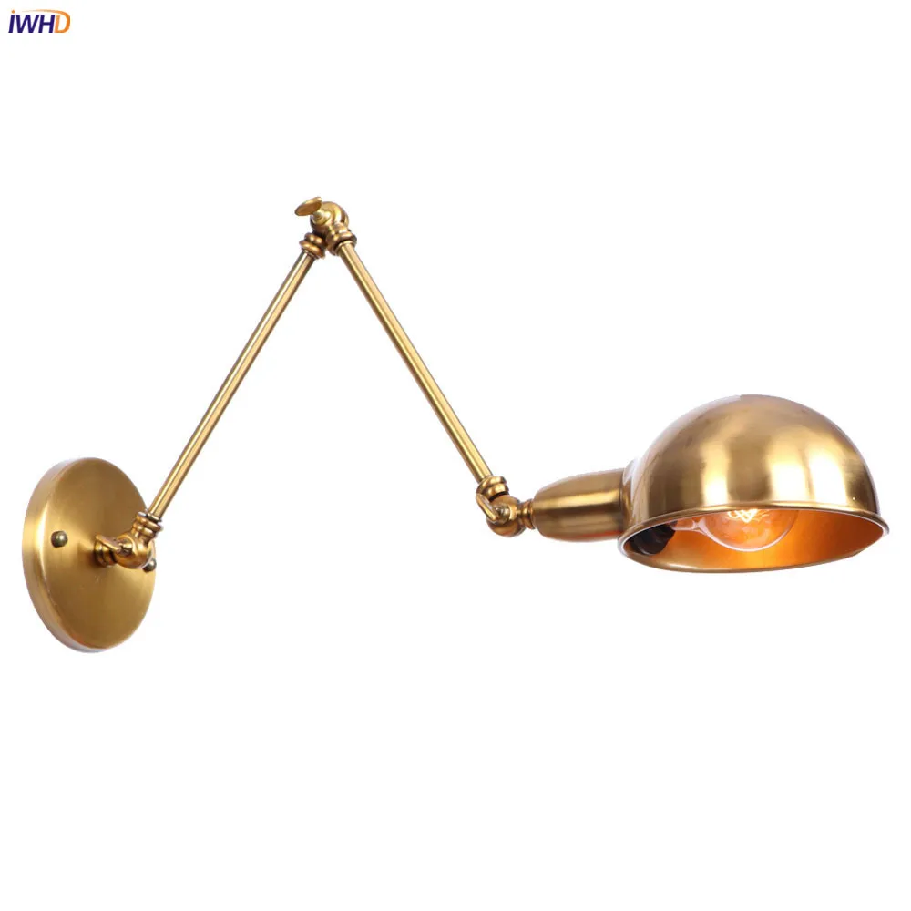IWHD Antique Rustic Gold Wall Lamp Loft Industrial Decor Hallway Bedroom LED Stair Light Arm Retro Wall Lights Fixtures Lamparas
IWHD Antique Rustic Gold Wall Lamp Loft Industrial Decor Hallway Bedroom LED Stair Light Arm Retro Wall Lights Fixtures Lamparas