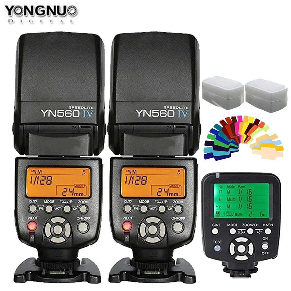 YONGNUO YN560IVx2 YN560 IV YN560-IV YN-560 IV + YN560TX YN-560TX Master Speedlite Flash Controller Speedlight For Canon Nikon
YONGNUO YN560IVx2 YN560 IV YN560-IV YN-560 IV + YN560TX YN-560TX Master Speedlite Flash Controller Speedlight For Canon Nikon