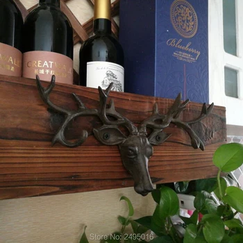 Wall-Mounted Cast Iron Mounted Deer Head with Hooks Key Holder key hook decorative hook house decoration
Wall-Mounted Cast Iron Mounted Deer Head with Hooks Key Holder key hook decorative hook house decoration