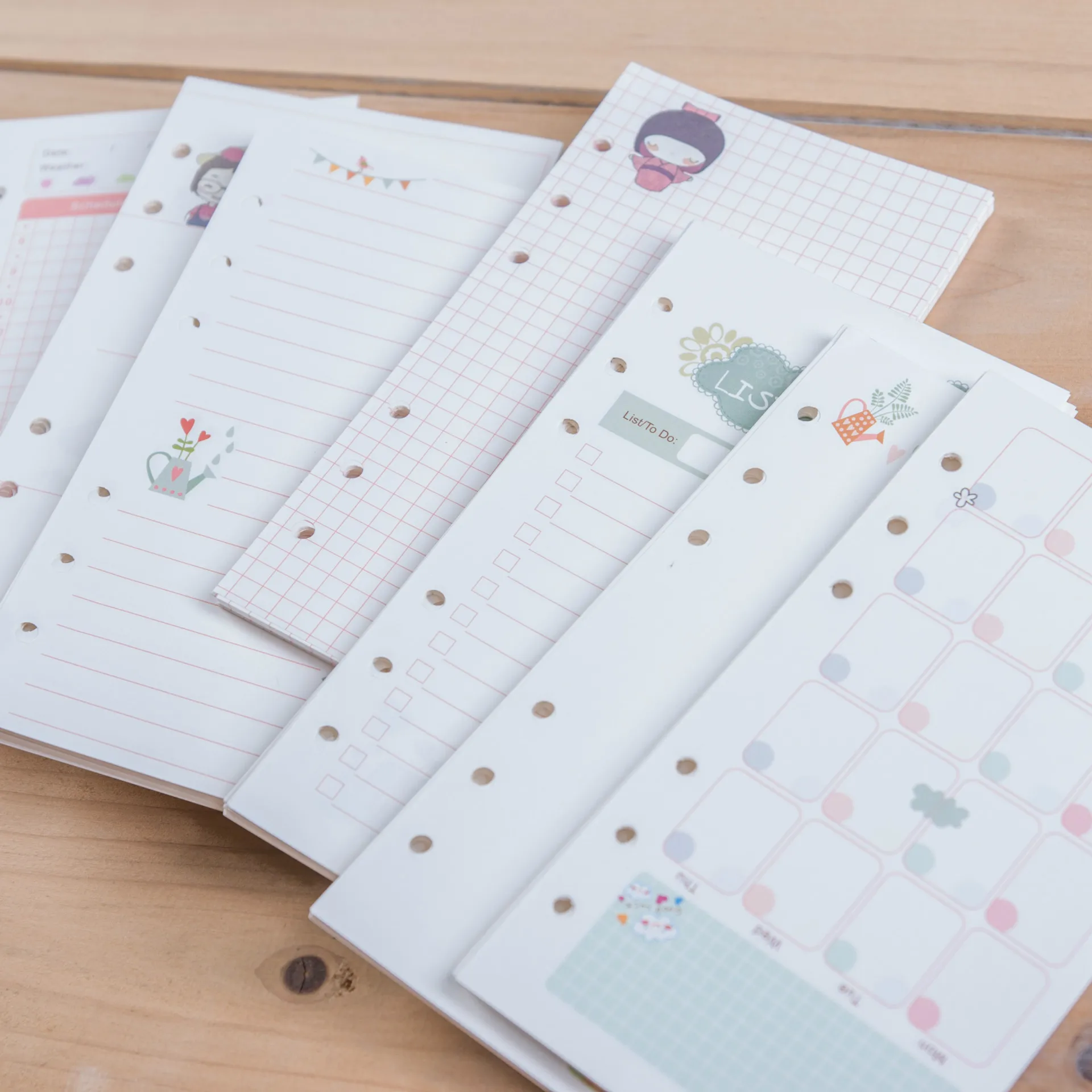 A5 A6 Colorful inside cute anima notebook refills 6 Hole Loose Leaf handbook inner core DIY planner school office supply
A5 A6 Colorful inside cute anima notebook refills 6 Hole Loose Leaf handbook inner core DIY planner school office supply