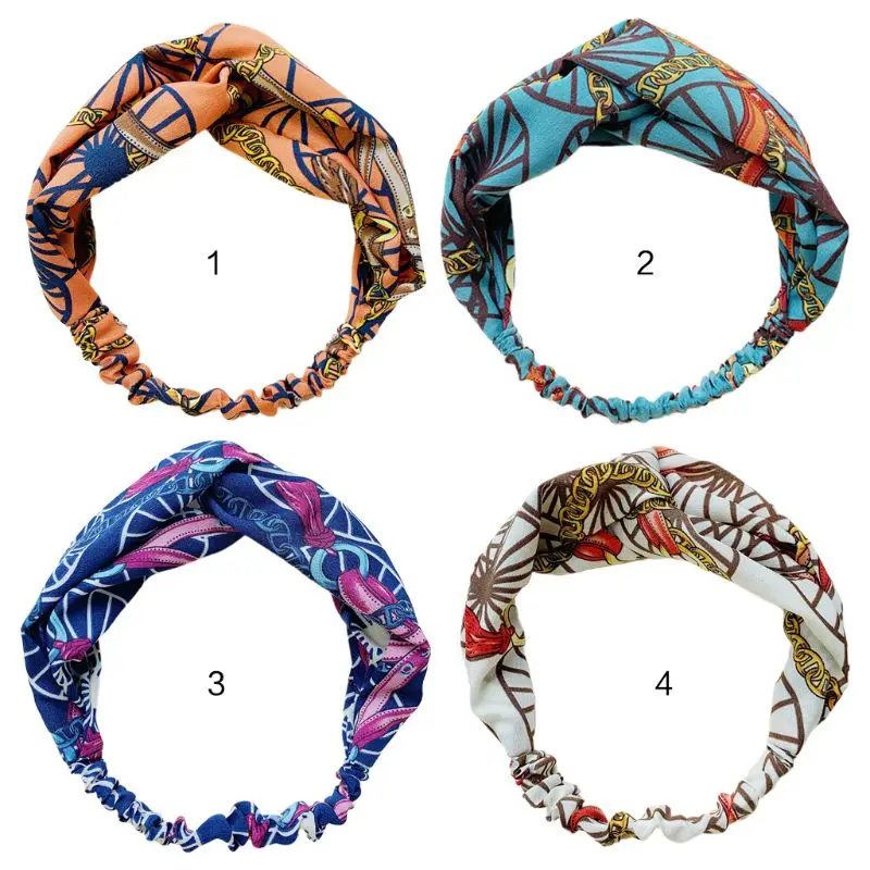 European Vintage Women Girls Stretch Wide Headband Windmill Handbag Metal Chain Print Wide Hairband Cross Knotted Makeup Turban
European Vintage Women Girls Stretch Wide Headband Windmill Handbag Metal Chain Print Wide Hairband Cross Knotted Makeup Turban