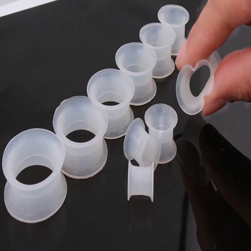 2pcs Clear Transparent Soft Silicone Hollow Ear Flesh Tunnel And Plug Stretching Gauge Doubled Flared Body Piercing Jewelry
2pcs Clear Transparent Soft Silicone Hollow Ear Flesh Tunnel And Plug Stretching Gauge Doubled Flared Body Piercing Jewelry