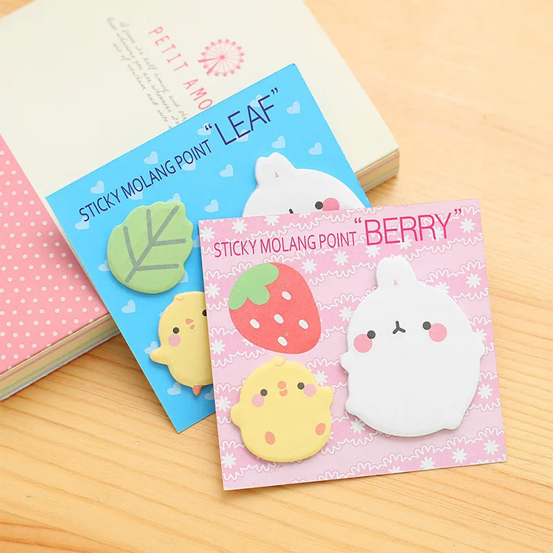 Korean Cute Kawaii Molang Sticker Memo Pads Rabbit Pink Stationery Store Post it Sticky Note Notepad Escritorio Office Accessory
Korean Cute Kawaii Molang Sticker Memo Pads Rabbit Pink Stationery Store Post it Sticky Note Notepad Escritorio Office Accessory