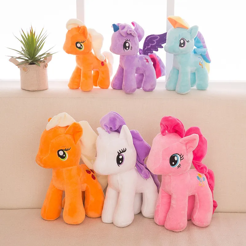 25cm My Cute Little Lovely Horse Birthday Party Plush Animal Toy Dolls For Girl Christmas Gift Horse Toys 1