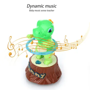 Electric Music Dinosaur Fitness Toy Plastic Green Interesting Game Development Start Ability For Children Kids 
Electric Music Dinosaur Fitness Toy Plastic Green Interesting Game Development Start Ability For Children Kids