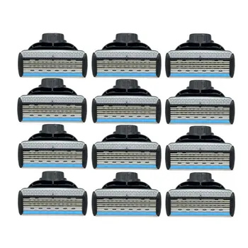 Men Manual Shaving Razor Blade Refill X5 Blade Plus 1 Trimmer Blade, 12 Cartridges (Only Blades No Handle) L-50212
Men Manual Shaving Razor Blade Refill X5 Blade Plus 1 Trimmer Blade, 12 Cartridges (Only Blades No Handle) L-50212