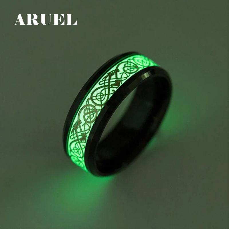 ARUEL black Stainless Steel Dragon Ring Jewelry How to Train Your Dragon for Men Luminous Rings Carbon Fiber Nibelungen Ring
ARUEL black Stainless Steel Dragon Ring Jewelry How to Train Your Dragon for Men Luminous Rings Carbon Fiber Nibelungen Ring