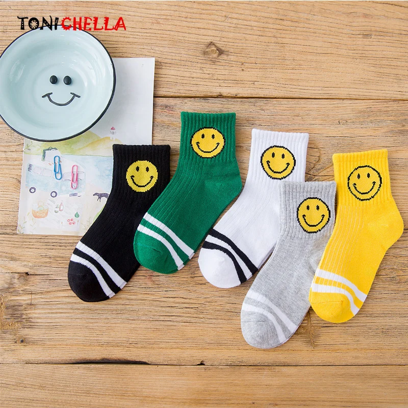 5 Pairs/lot Kids Socks Cute Smiley Face Knee High Cotton Autumn Winter Boys Girls Keep Warm Baby Infant Fashion Socks CL5229
5 Pairs/lot Kids Socks Cute Smiley Face Knee High Cotton Autumn Winter Boys Girls Keep Warm Baby Infant Fashion Socks CL5229
