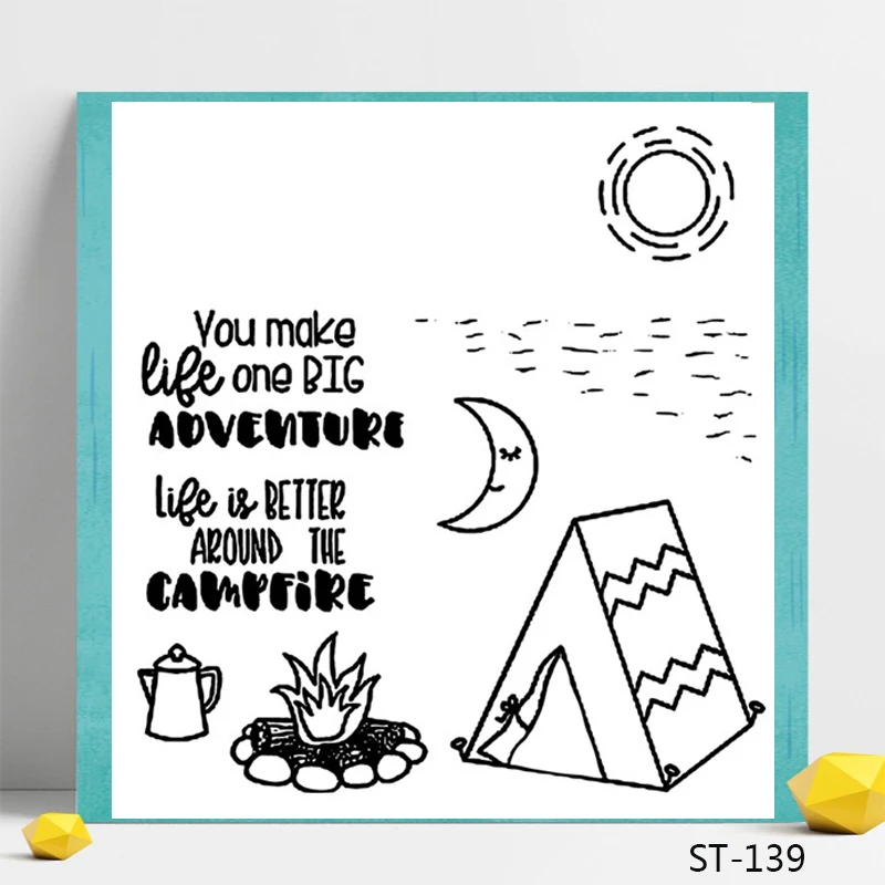 Camping in the wild Design Clear Stamp for Scrapbooking Rubber Stamp Seal Paper Craft Clear Stamps Card Making
Camping in the wild Design Clear Stamp for Scrapbooking Rubber Stamp Seal Paper Craft Clear Stamps Card Making