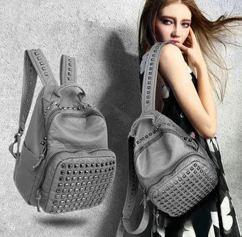 X-Online new hot popular good quality lady fashion rivet backpack female travel bag leather bags
X-Online new hot popular good quality lady fashion rivet backpack female travel bag leather bags
