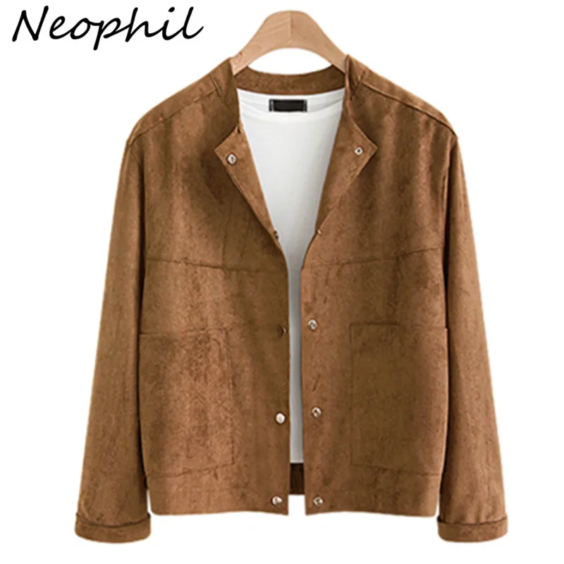 Neophil 2019 Winter Plus Size XXXL Women Short Suede Jackets Khaki Long Sleeve O Neck High Street Slim Vintage Ladies Coat C1715
Neophil 2019 Winter Plus Size XXXL Women Short Suede Jackets Khaki Long Sleeve O Neck High Street Slim Vintage Ladies Coat C1715