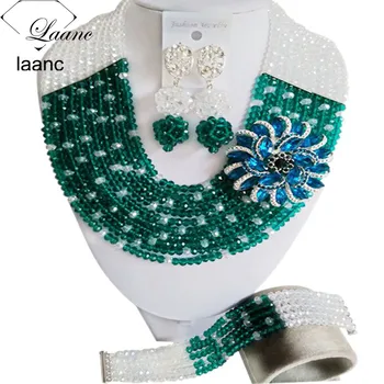 Laanc Costume African Jewelry Set 2017 Transparent Army Green Crystal Beaded Nigerian Wedding Beads C10SZ037
Laanc Costume African Jewelry Set 2017 Transparent Army Green Crystal Beaded Nigerian Wedding Beads C10SZ037