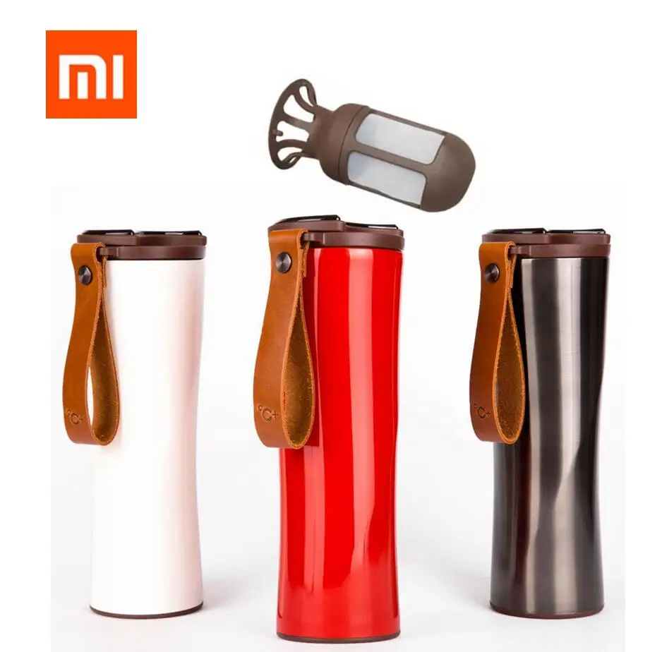 Xiaomi Kiss Kiss Fish Slim Smart Cup 430ml OLED Temperature Screen 310g Protable Stainless Steel Hot Water Cup with Leather Rope
Xiaomi Kiss Kiss Fish Slim Smart Cup 430ml OLED Temperature Screen 310g Protable Stainless Steel Hot Water Cup with Leather Rope