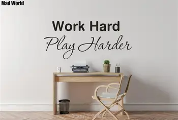 Mad World-Work Hard Play Harder Inspirational Wall Art Sticker Wall Decal Home DIY Decoration Removable Room Decor Wall Stickers
Mad World-Work Hard Play Harder Inspirational Wall Art Sticker Wall Decal Home DIY Decoration Removable Room Decor Wall Stickers