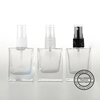 30ML empty square clear glass perfume bottles with mist atomizer refillable spray perfume glass
30ML empty square clear glass perfume bottles with mist atomizer refillable spray perfume glass