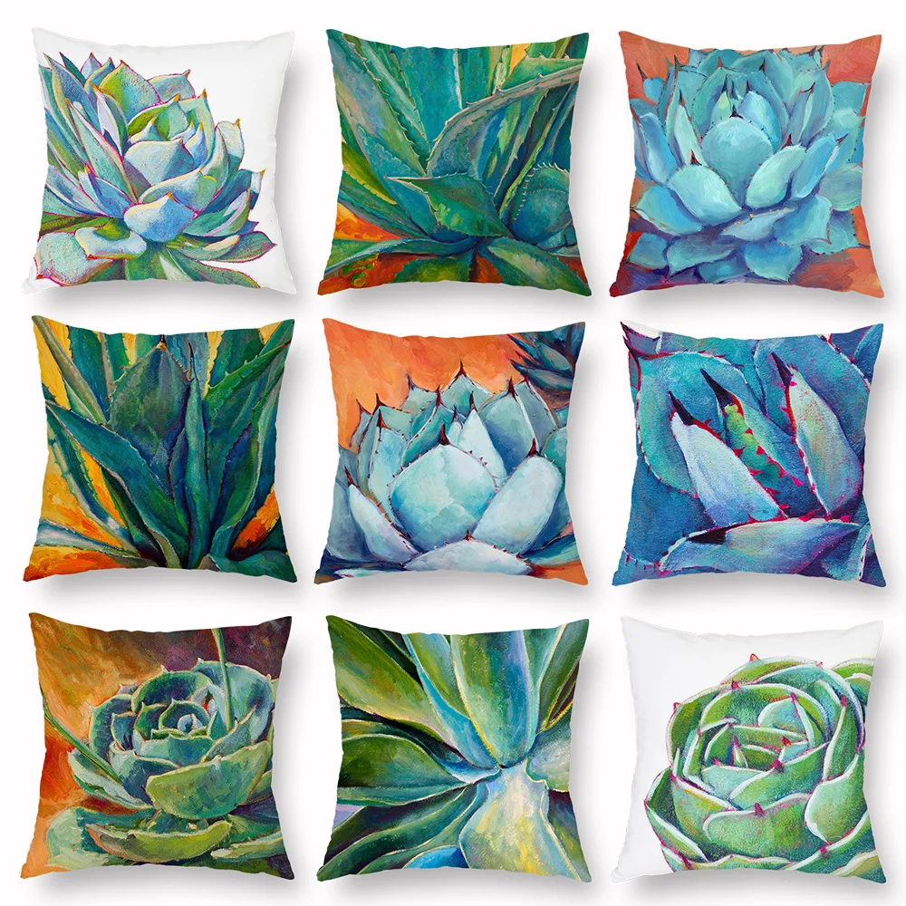 Succulent Plants Cushion Cover Green Pillowcase for Sofa Car Living Room Decorative Accessories Home Fresh Decor Polyester 45x45
Succulent Plants Cushion Cover Green Pillowcase for Sofa Car Living Room Decorative Accessories Home Fresh Decor Polyester 45x45