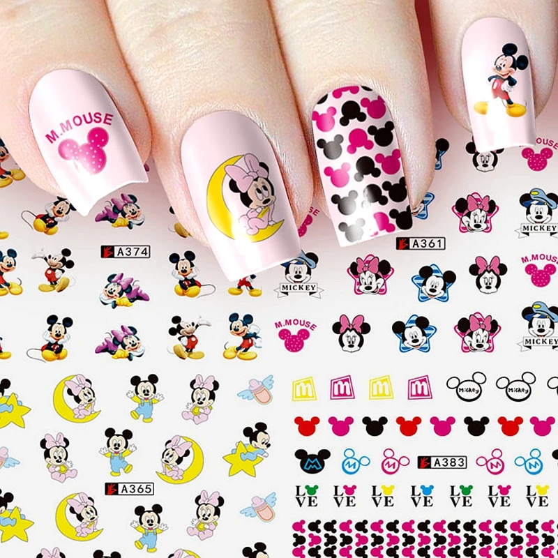 12 Sheets Nail Art Decorations Sticker Water Decals Nails Sticker Art Transfer Foil Manicure Tools Mickey Mouse Accesorios
12 Sheets Nail Art Decorations Sticker Water Decals Nails Sticker Art Transfer Foil Manicure Tools Mickey Mouse Accesorios